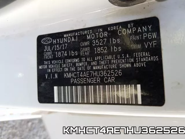 KMHCT4AE7HU362526 фото 2