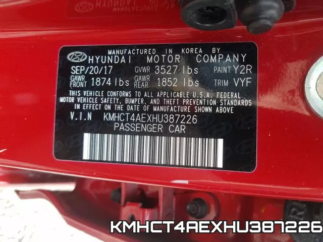 KMHCT4AEXHU387226 фото 2