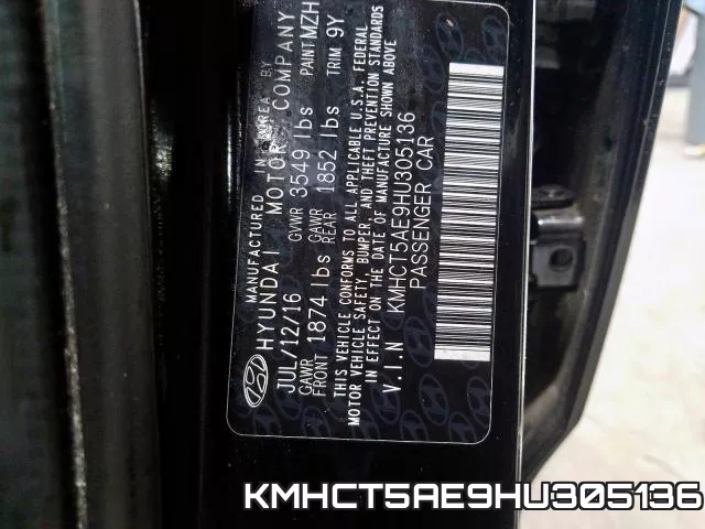 KMHCT5AE9HU305136 фото 2
