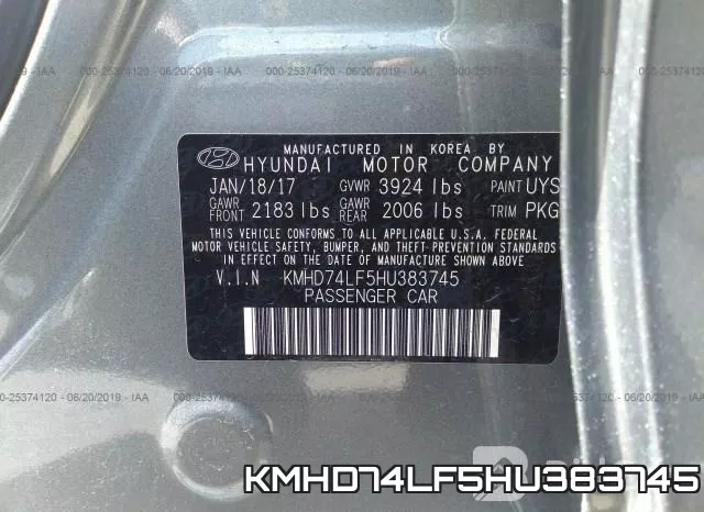KMHD74LF5HU383745 фото 10