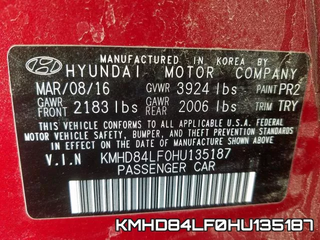 KMHD84LF0HU135187 фото 2