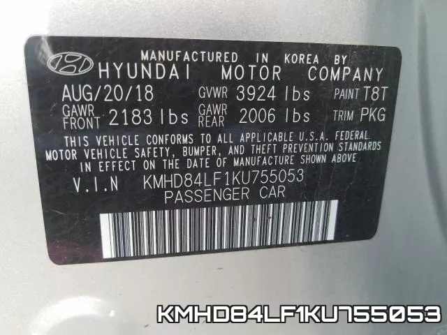 KMHD84LF1KU755053 фото 2