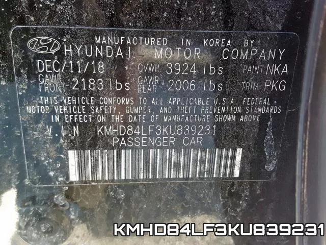 KMHD84LF3KU839231 фото 2