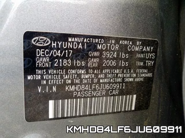 KMHD84LF6JU609911 фото 2