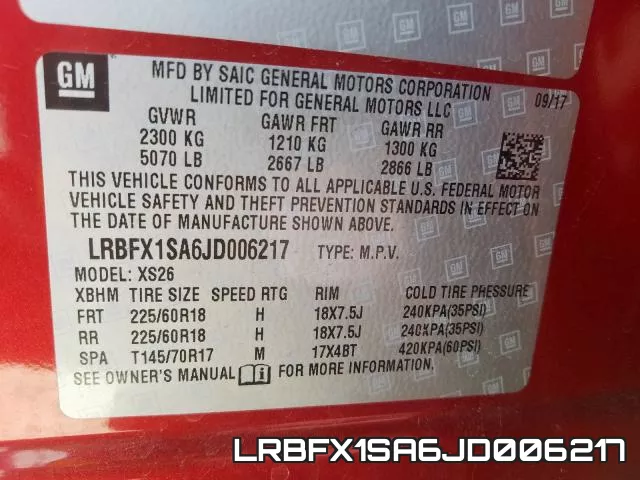LRBFX1SA6JD006217 фото 2