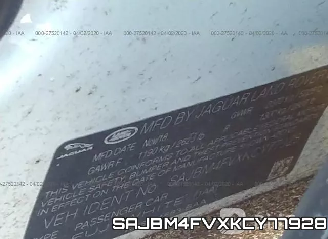 SAJBM4FVXKCY77928 фото 10