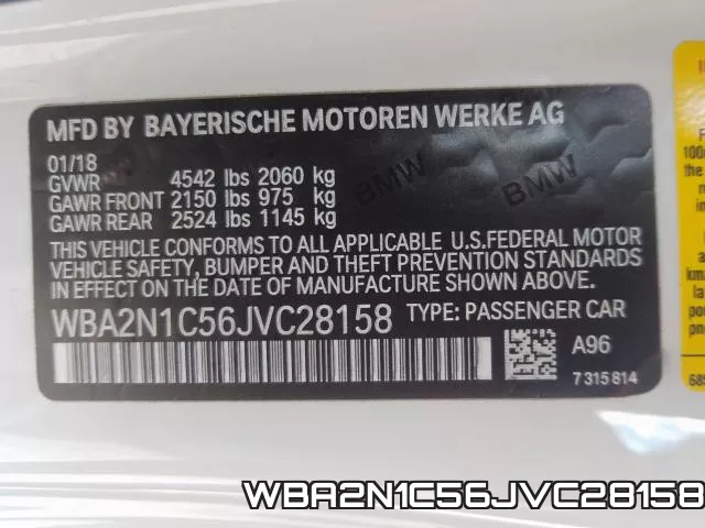 WBA2N1C56JVC28158 фото 2