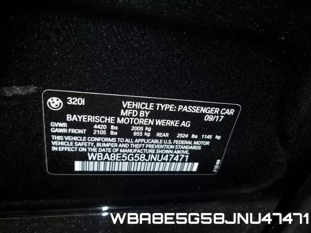 WBA8E5G58JNU47471 фото 2