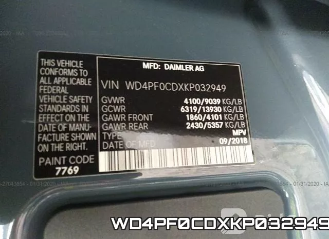 WD4PF0CDXKP032949 фото 10
