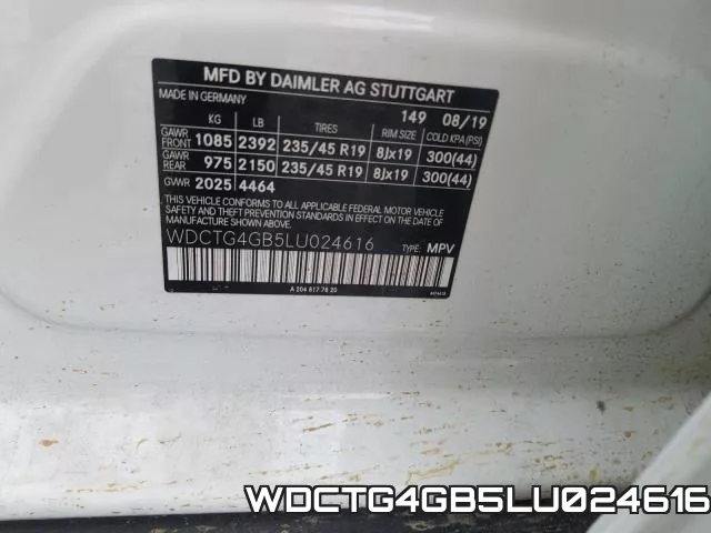 WDCTG4GB5LU024616 фото 2