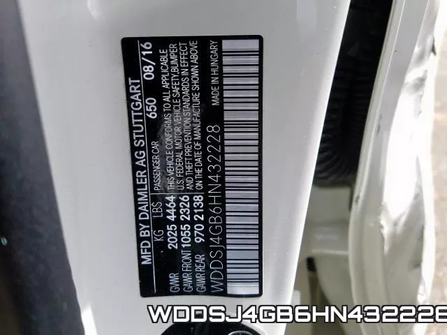 WDDSJ4GB6HN432228 фото 2