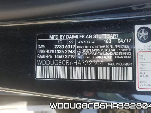 WDDUG8CB6HA332304 фото 2