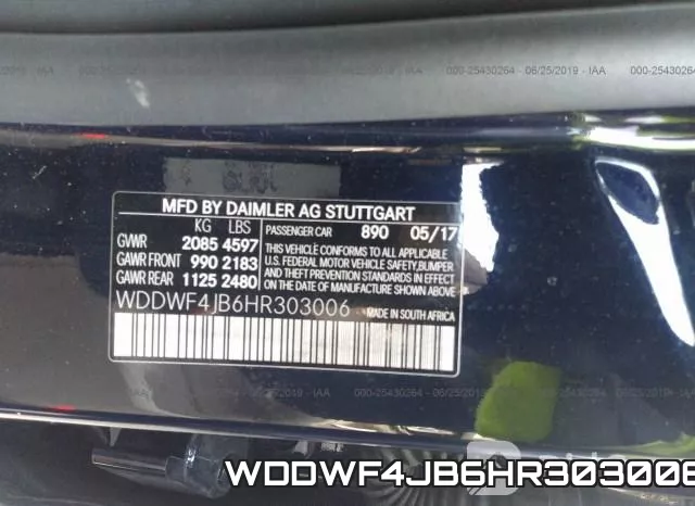 WDDWF4JB6HR303006 фото 10