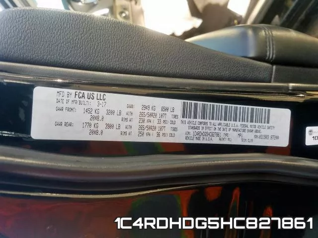 1C4RDHDG5HC827861 фото 2