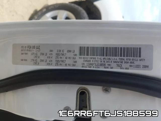1C6RR6FT6JS188599 фото 2