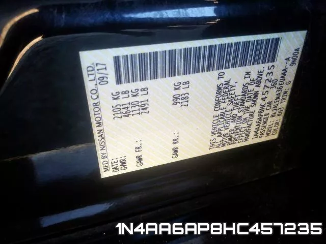 1N4AA6AP8HC457235 фото 2