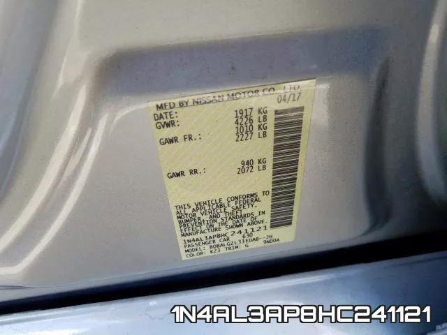 1N4AL3AP8HC241121 фото 2
