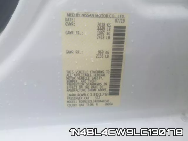 1N4BL4CW9LC130178 фото 2