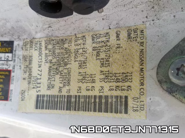 1N6BD0CT3JN771315 фото 2