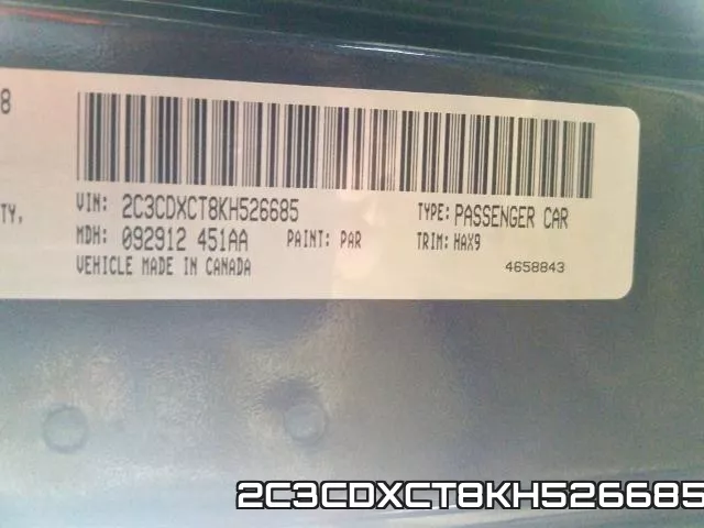 2C3CDXCT8KH526685 фото 2