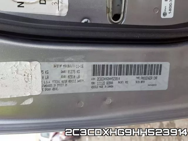 2C3CDXHG9HH523914 фото 2