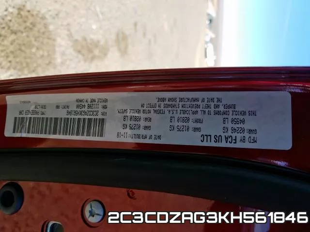 2C3CDZAG3KH561846 фото 2