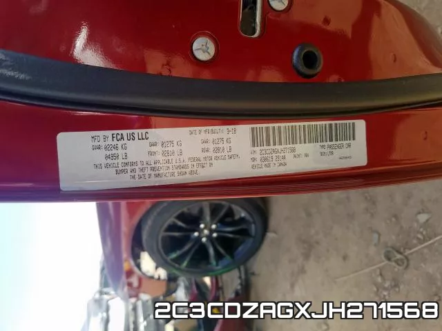 2C3CDZAGXJH271568 фото 2