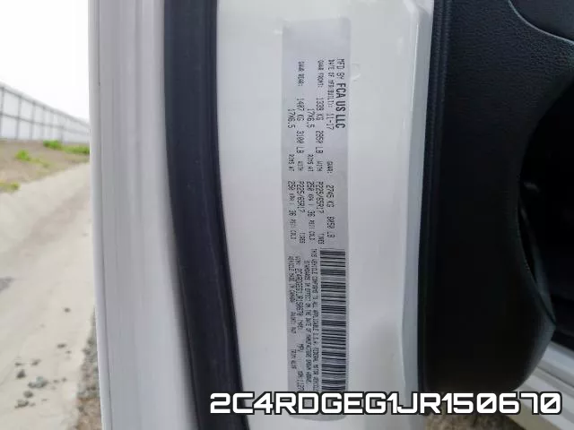 2C4RDGEG1JR150670 фото 2