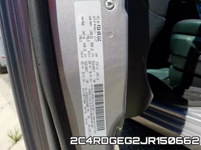 2C4RDGEG2JR150662 фото 2