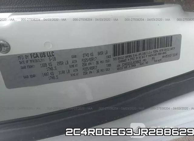2C4RDGEG3JR288629 фото 10