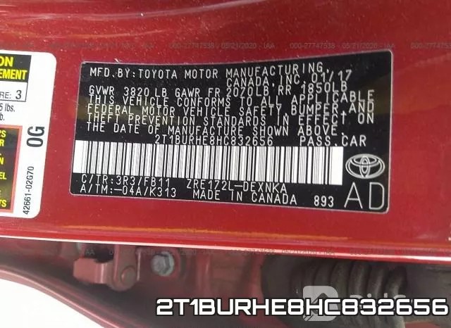 2T1BURHE8HC832656 фото 10