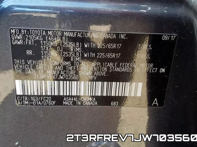 2T3RFREV7JW703560 фото 2
