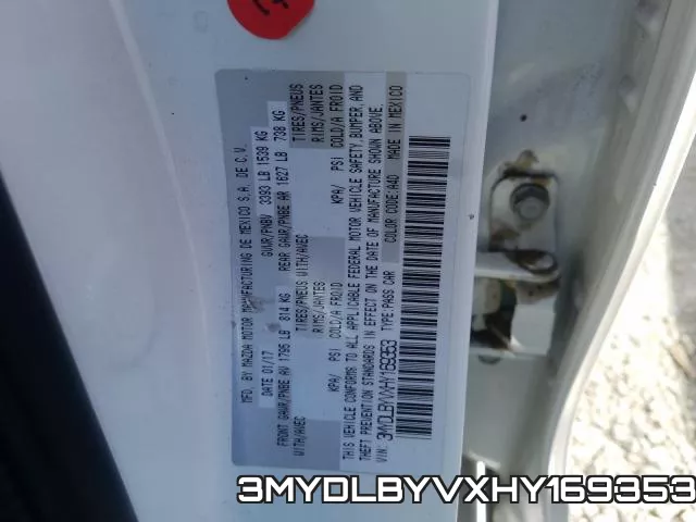 3MYDLBYVXHY169353 фото 2