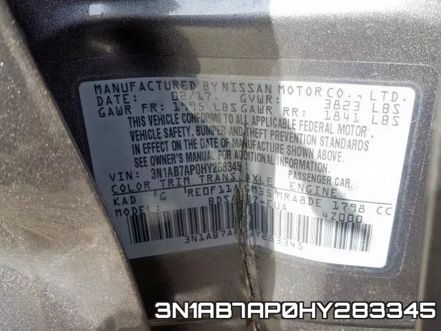 3N1AB7AP0HY283345 фото 2
