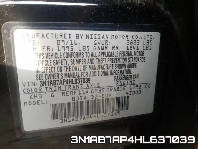 3N1AB7AP4HL637039 фото 2
