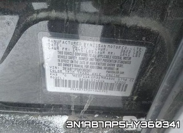 3N1AB7AP5HY360341 фото 10