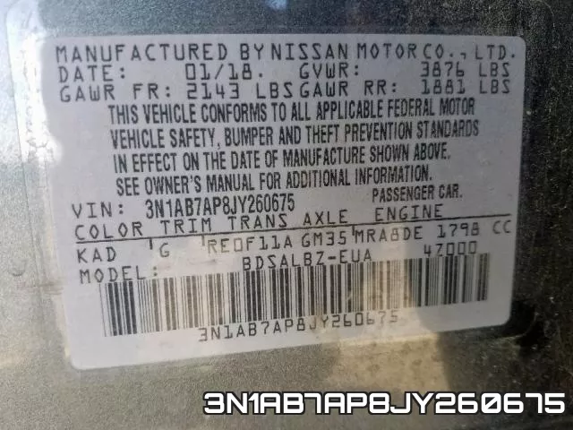 3N1AB7AP8JY260675 фото 2