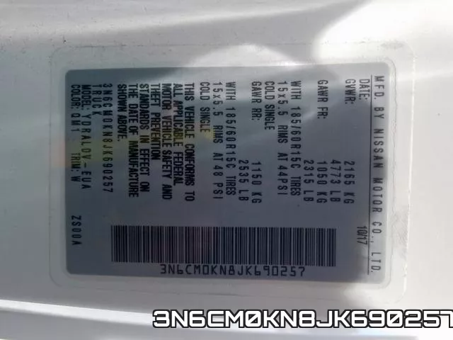 3N6CM0KN8JK690257 фото 2