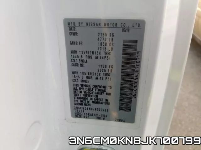 3N6CM0KN8JK700799 фото 2