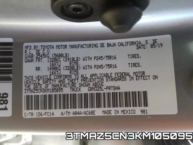 3TMAZ5CN3KM105095 фото 2