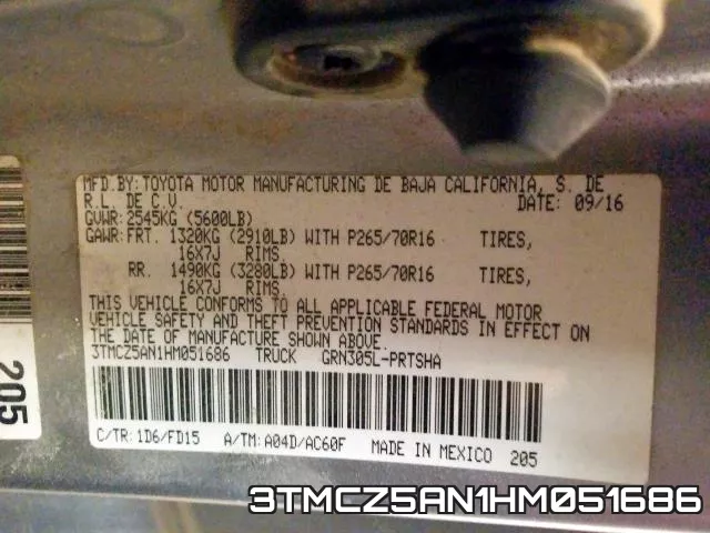 3TMCZ5AN1HM051686 фото 2