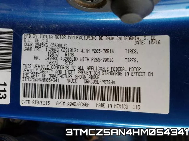 3TMCZ5AN4HM054341 фото 2