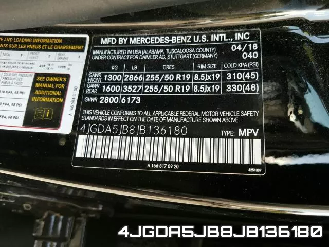 4JGDA5JB8JB136180 фото 2