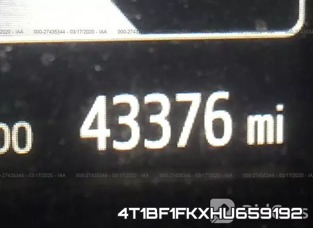 4T1BF1FKXHU659192 фото 8