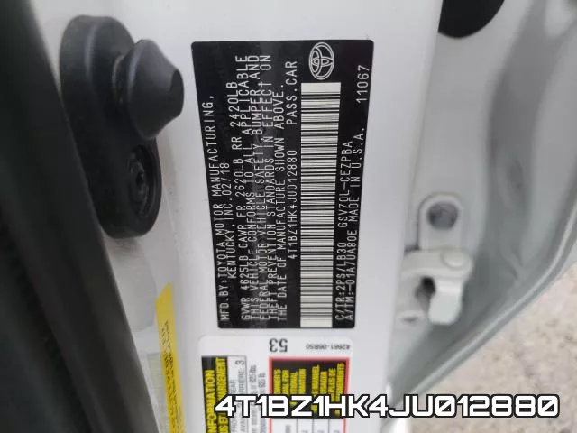 4T1BZ1HK4JU012880 фото 2