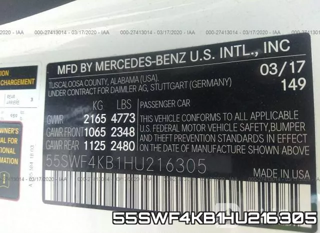 55SWF4KB1HU216305 фото 10