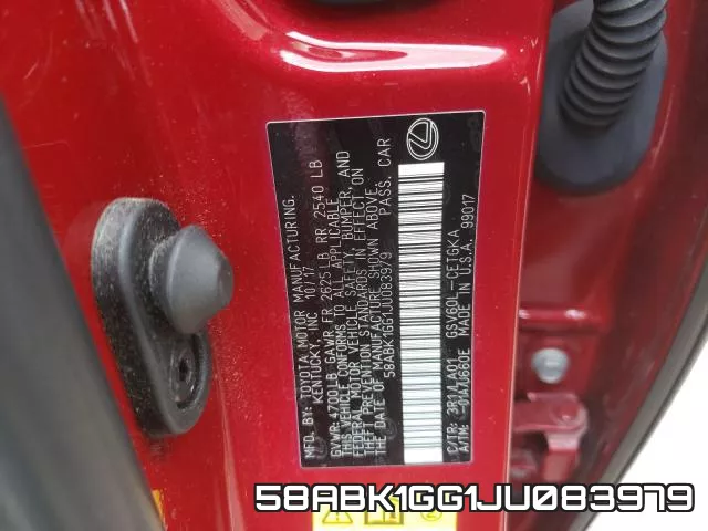 58ABK1GG1JU083979 фото 2
