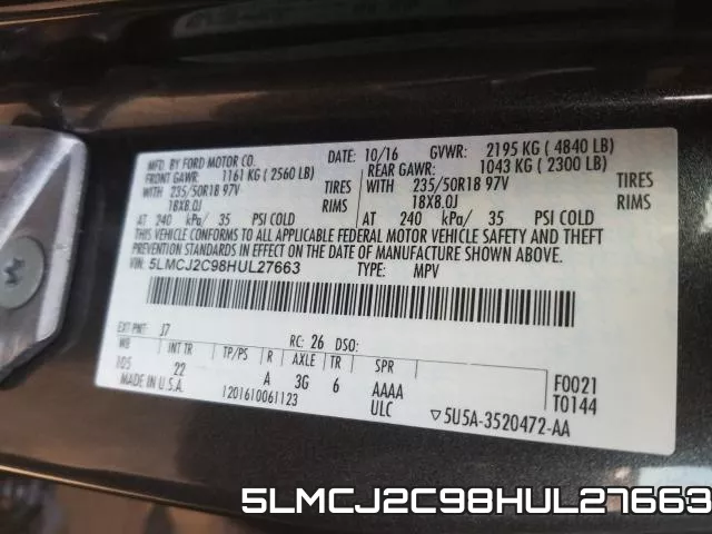 5LMCJ2C98HUL27663 фото 2