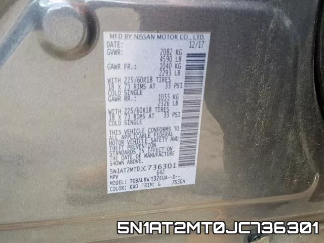 5N1AT2MT0JC736301 фото 2