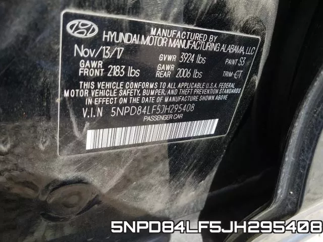 5NPD84LF5JH295408 фото 2